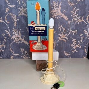 1950s Noma Lite Christmas Candle Vintage Midcentury Decor in Original Box Lot D